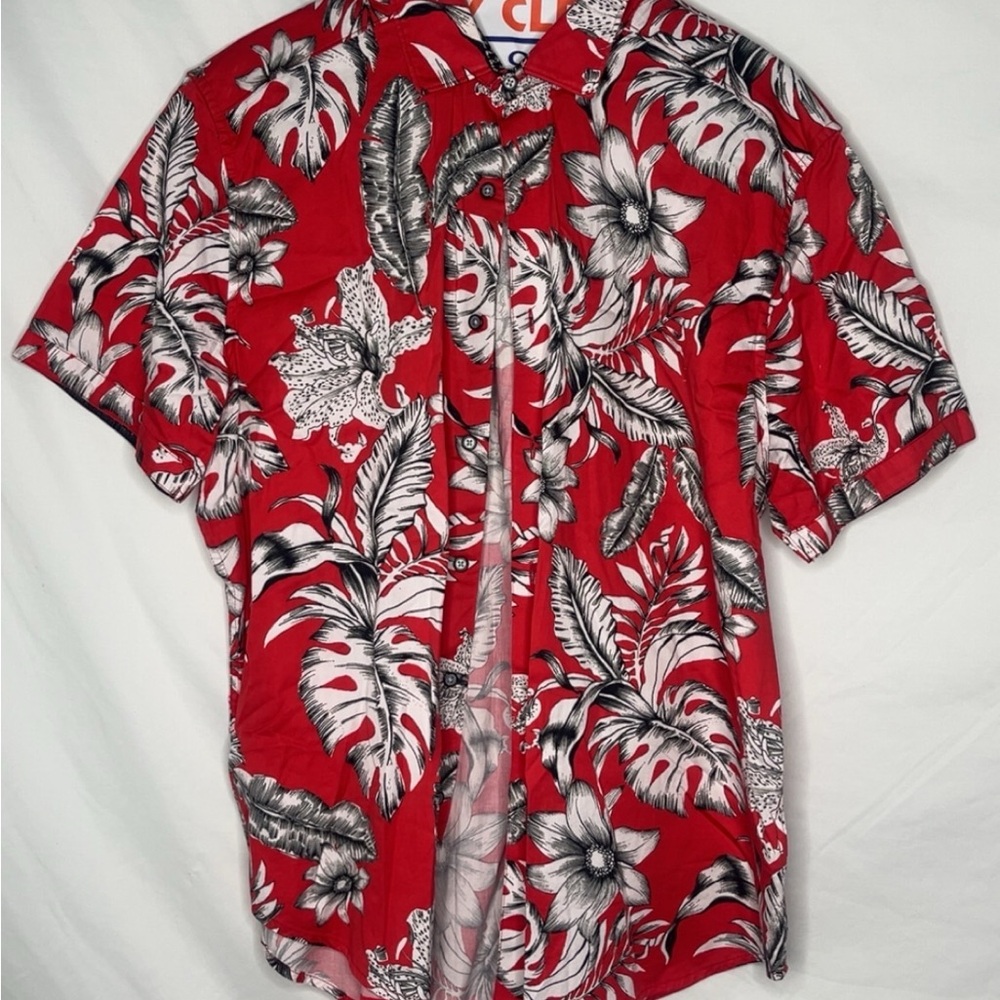 Robert Graham Red and Black Lightweight Shirt Jacket